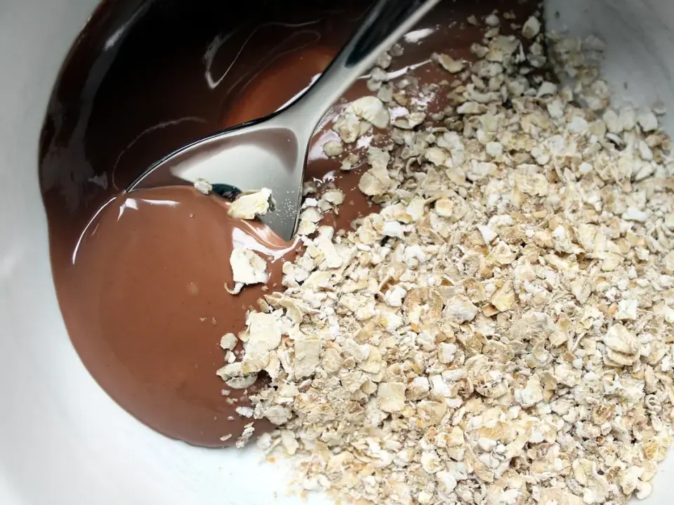 Baked oats brownie de chocolate