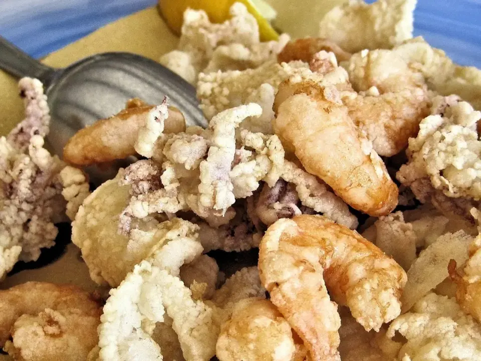 Bocadillo de calamares en air fryer