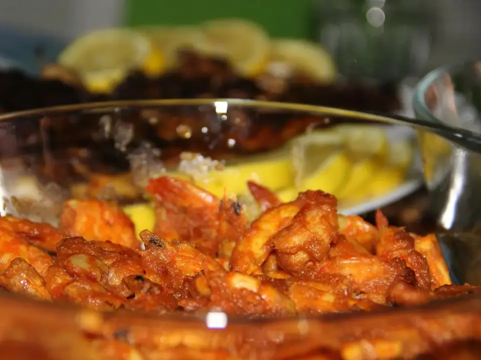 Curry de gambas con coco
