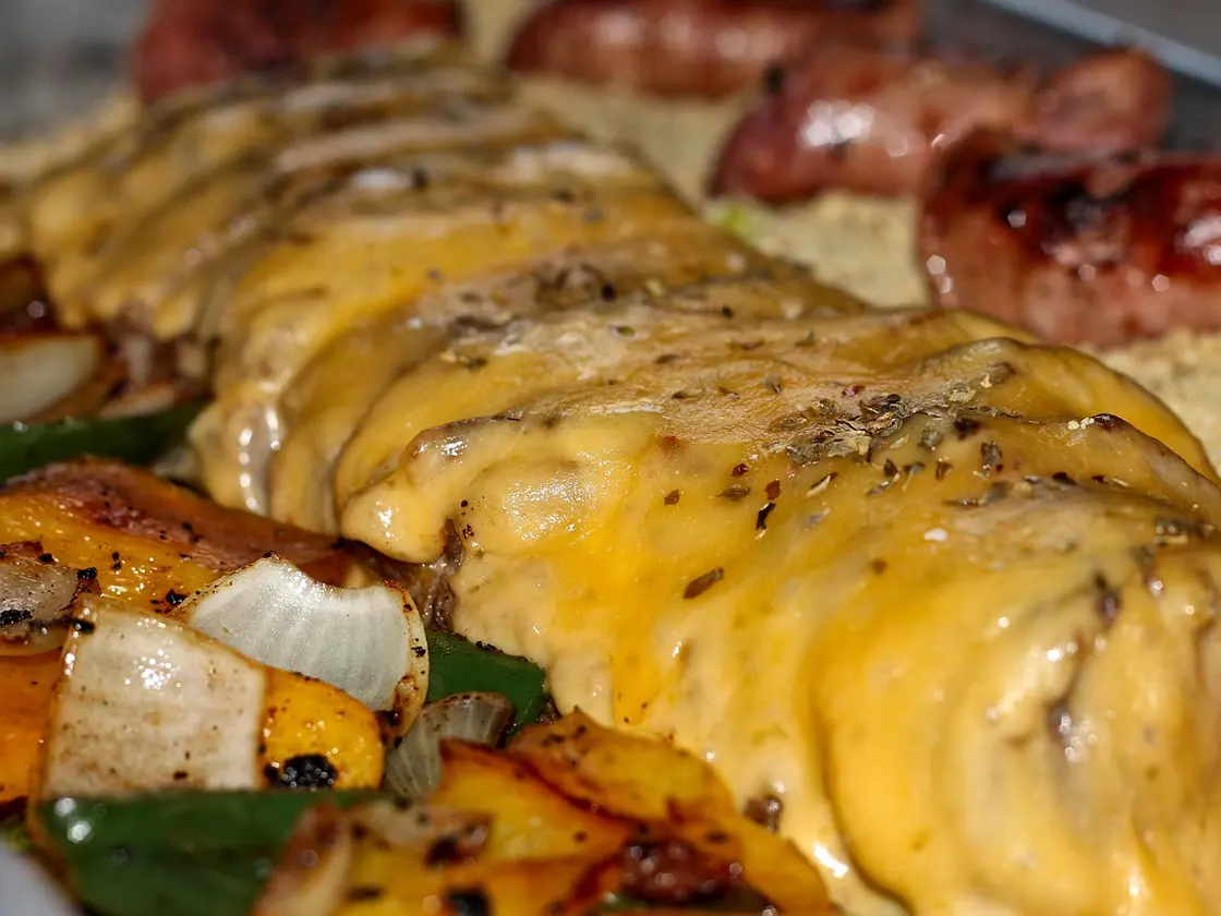 Fajitas de ternera con cebolla y pimiento