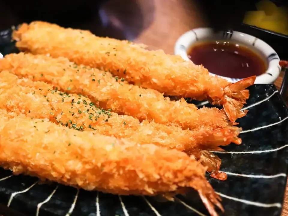 Gambas rebozadas en coco en air fryer