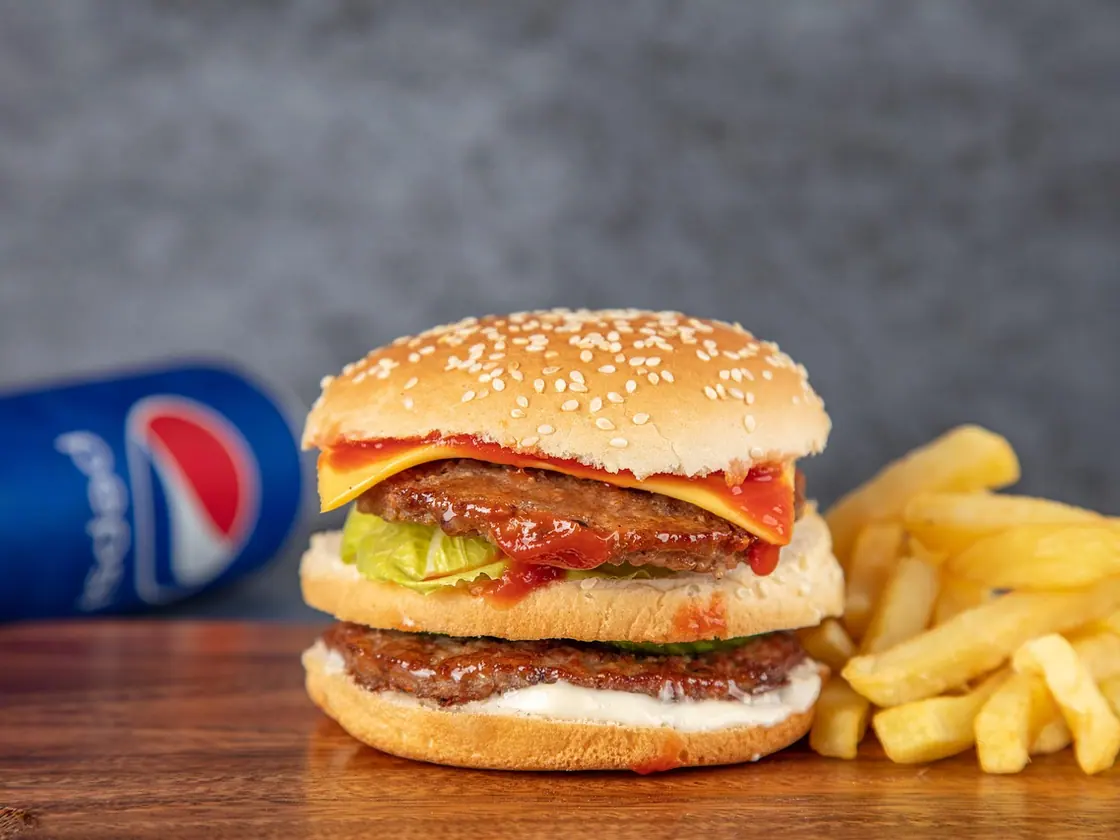 Hamburguesa de portobello y queso de cabra