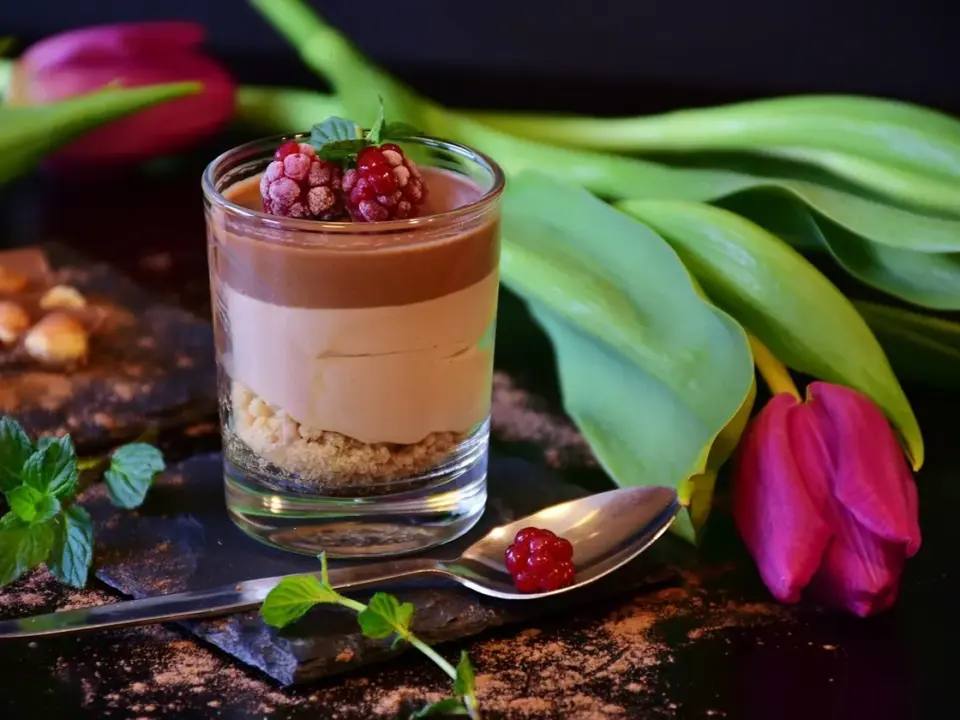 Mousse de chocolate proteica