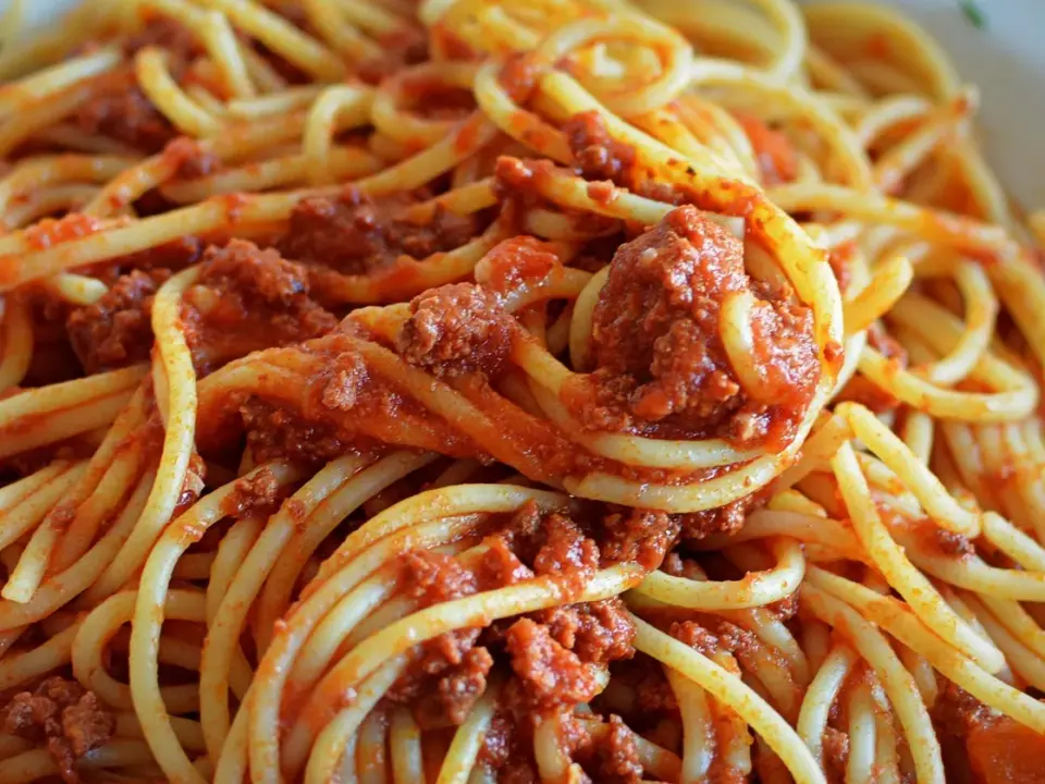 Pasta boloñesa proteica