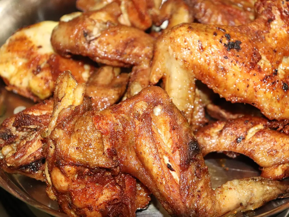 Pollo a la naranja al horno