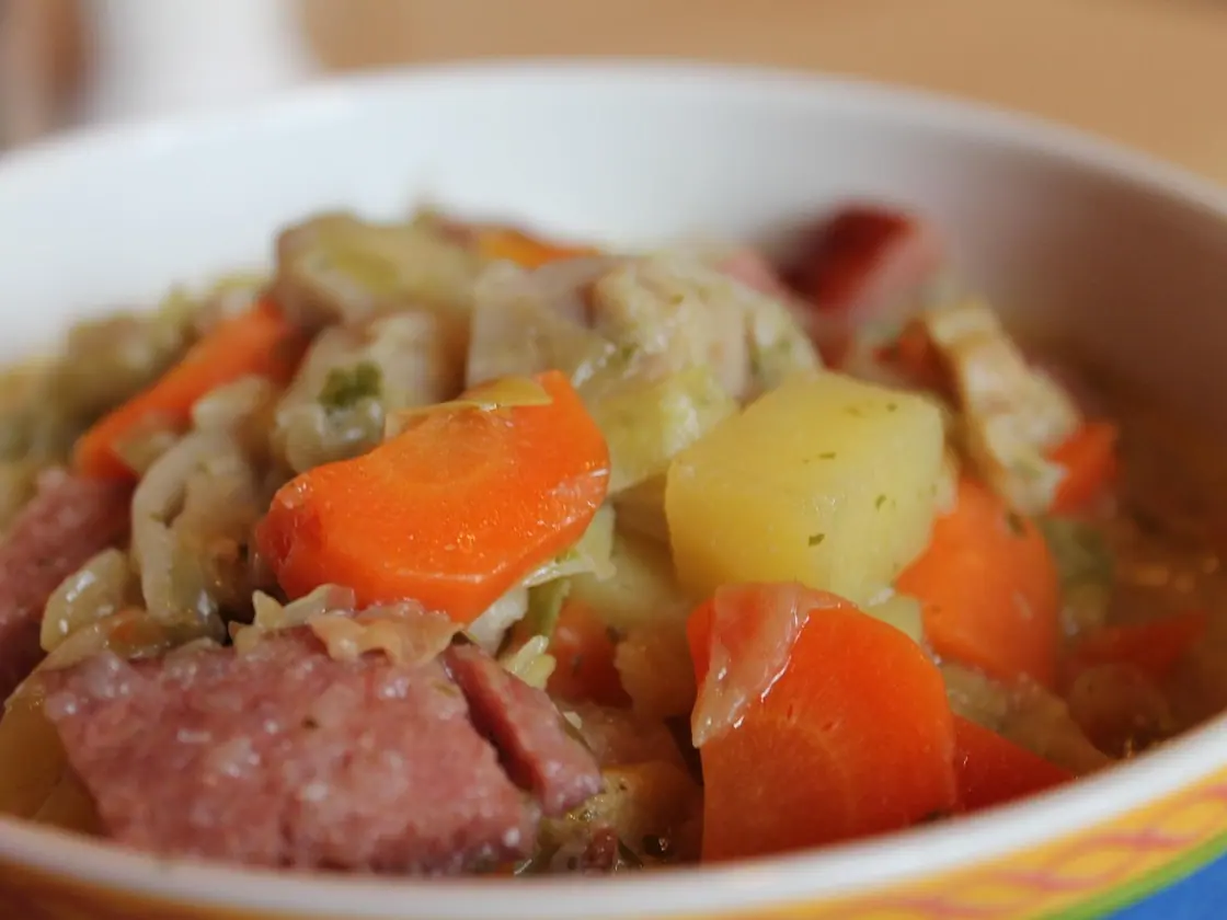 Potaje de garbanzos y calabaza