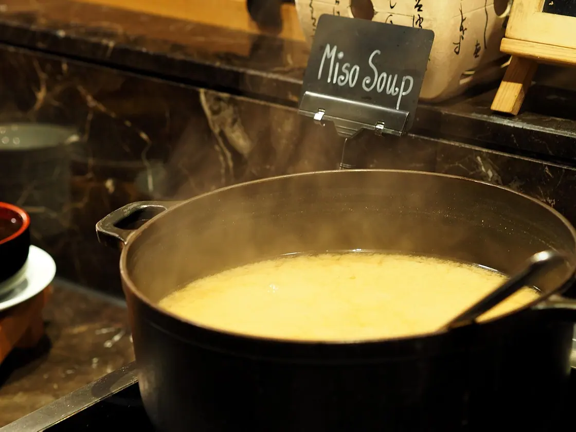 Sopa de miso con tofu