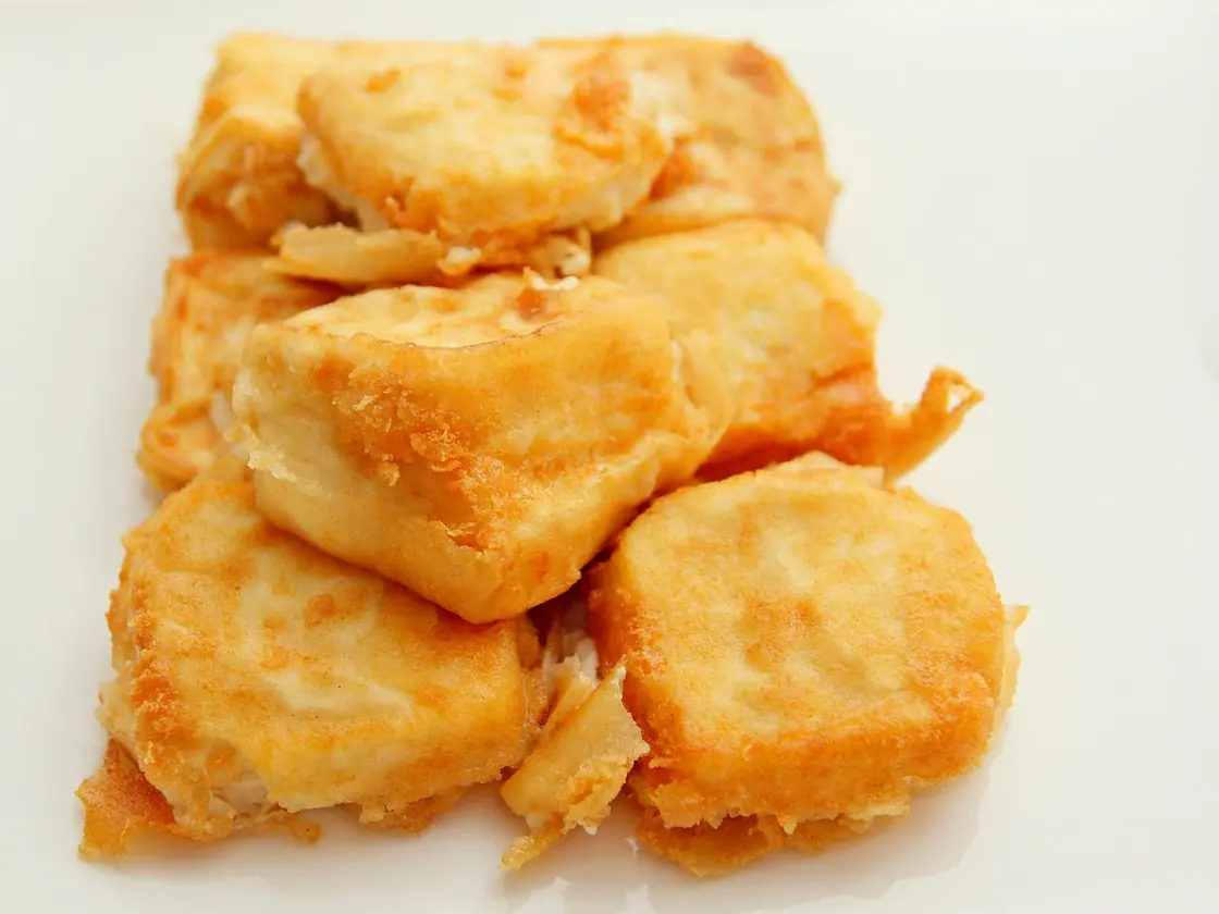 Tofu crujiente al horno con salsa barbacoa