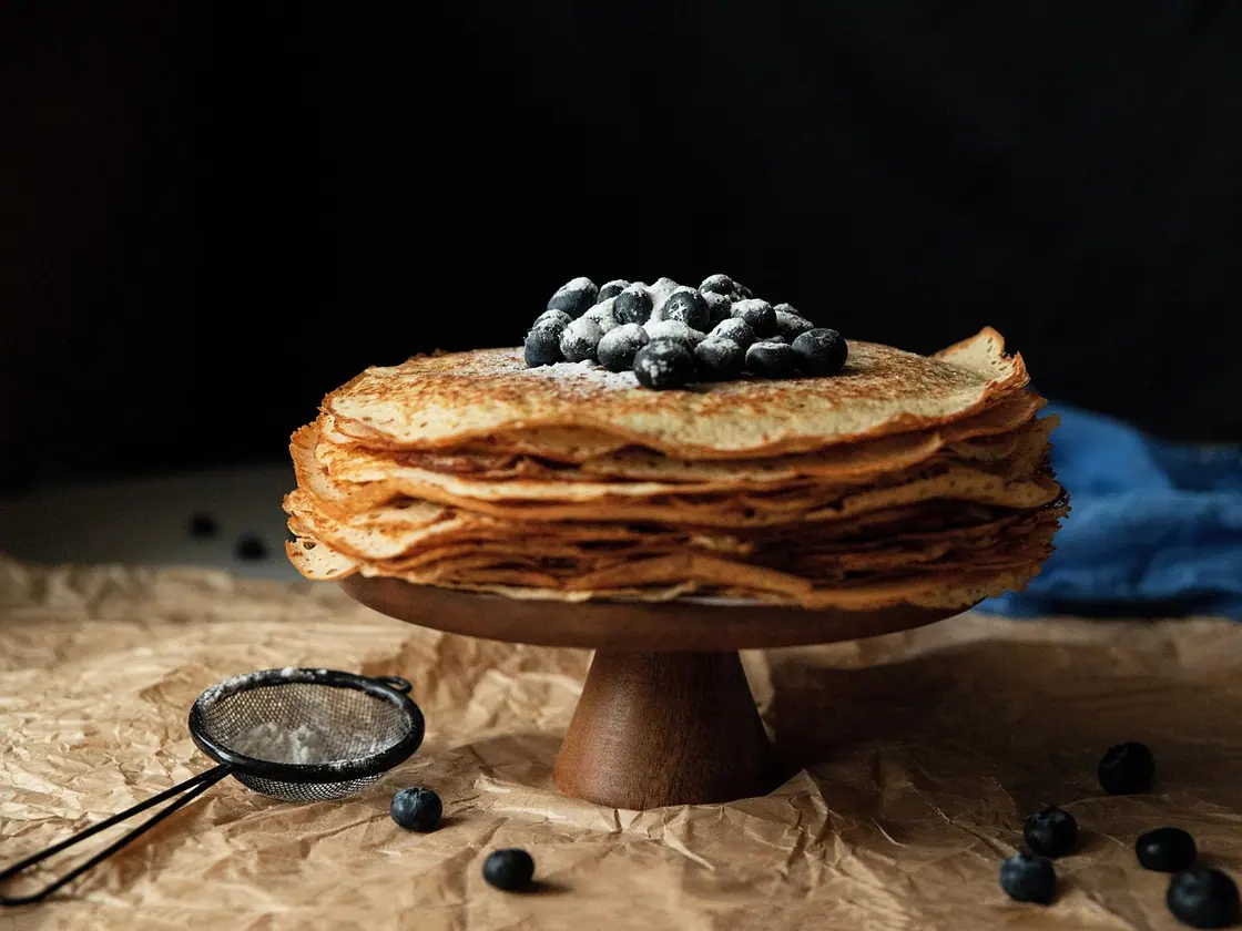 Tortitas de limón y arándanos