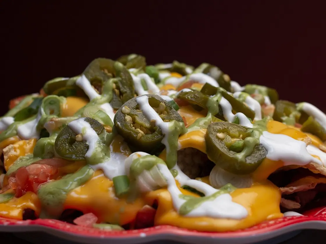 Tostadas mexicanas de pollo y alubias