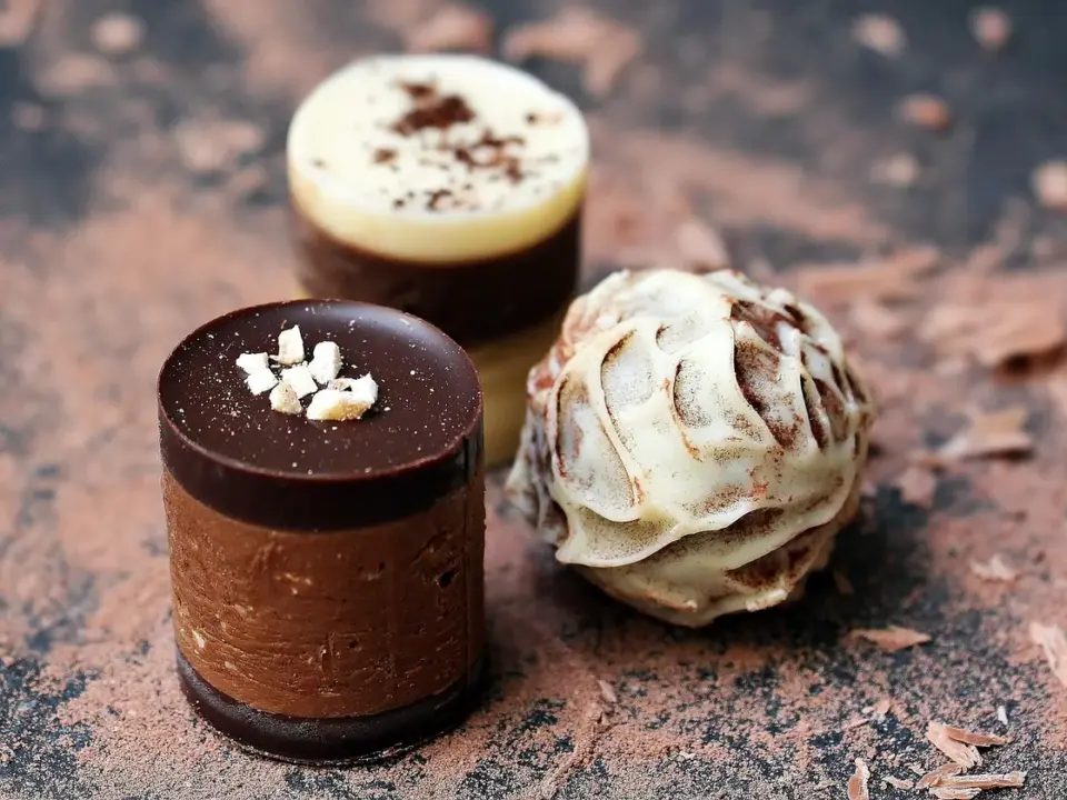 Trufas proteicas de chocolate